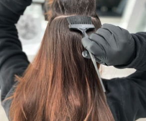 how to part your hair to dye your roots