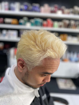 mens hair colour transformation before