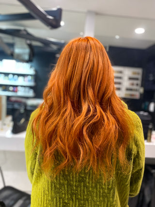 red hair transformation after photo
