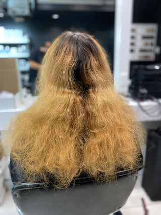 red hair transformation before photo