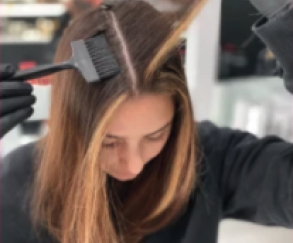 Sectioning your hair for at home hair dye application