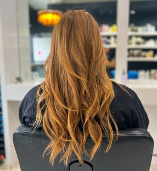 strawberry blonde hair transformation after photo