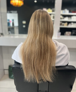 White hair before photo