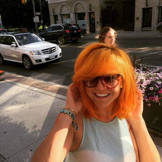 bright and bold orange hair colouring inspo