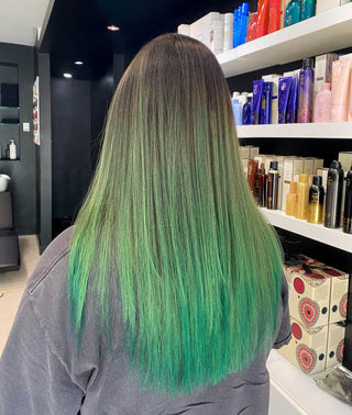 Green hair colour inspo yorkville hair salon