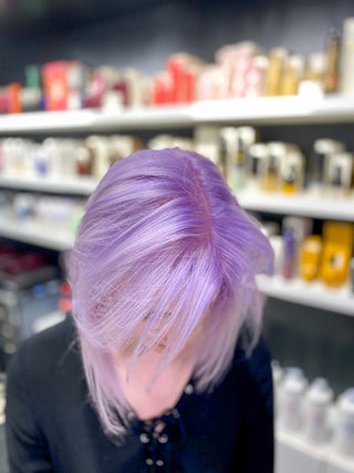 Violette hair colouring by top colour artists in toronto 