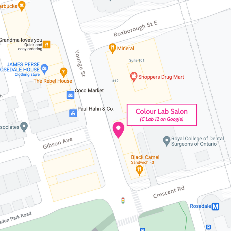 Colour Store Map Book A Service – Colour Lab Salon