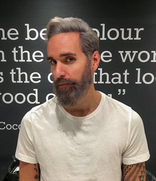 mens hair colouring grey toronto salon