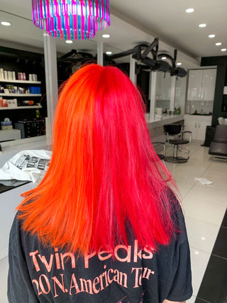 vibrant orange and red hair inspo from top salon in canada