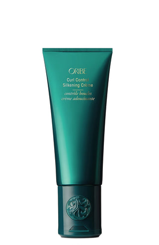 oribe curl control silkening cream to enhance and define natural curls with frizz protection